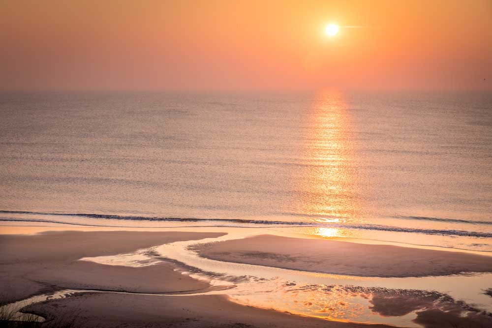 View from the dunes to the west beach of Kampen à Christian Müringer