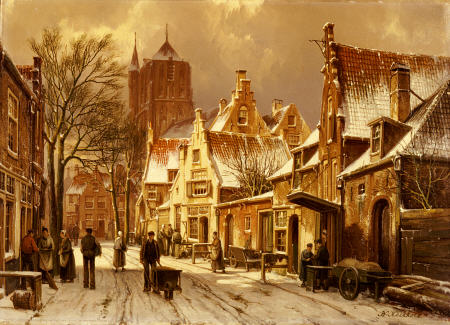 A Winter Street Scene à 