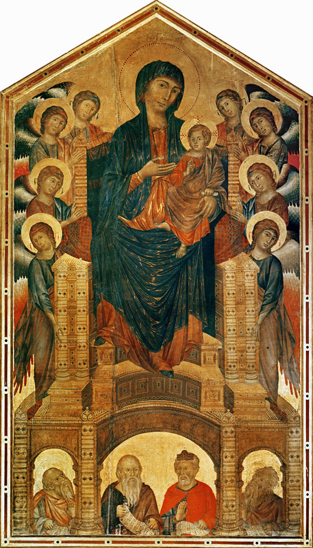 Madonna and Child Enthroned, c.1280-85 (see also 33478) à giovanni Cimabue