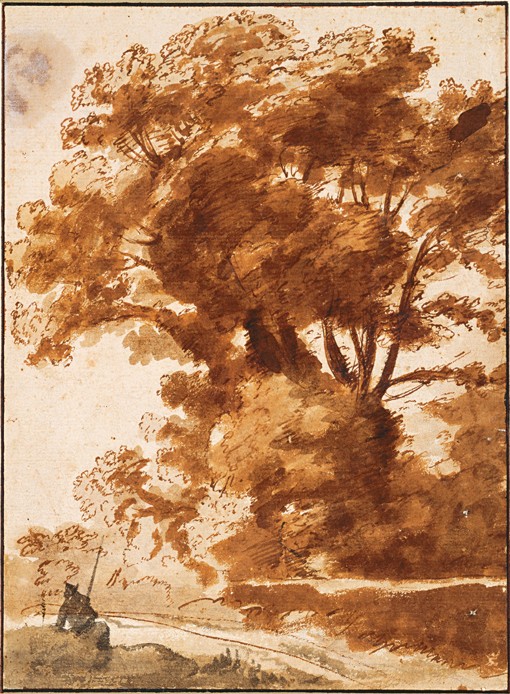 Group of Trees and Resting Sheperd à Claude Lorrain