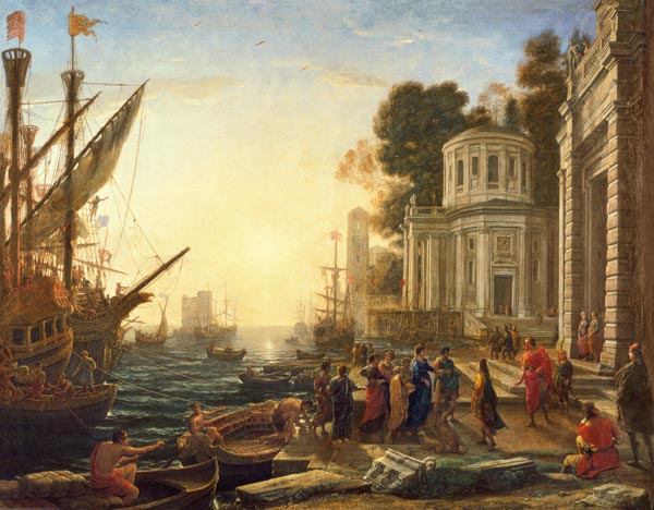Cleopatra Disembarking at Tarsus à Claude Lorrain