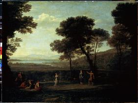 Landscape with Dancing Figures