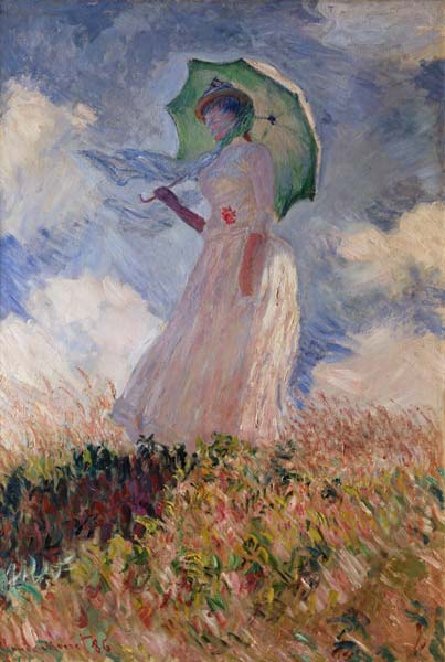 Femme au Parasol - Claude Monet