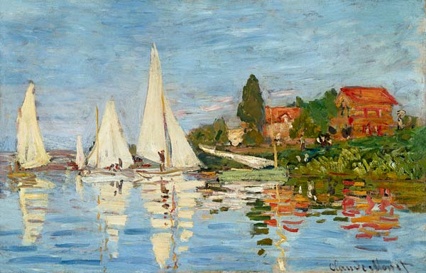 régate près d'Argenteuil à Claude Monet