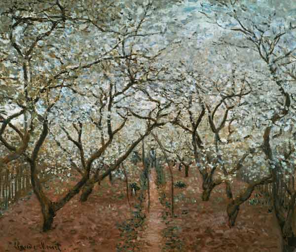 Monet / Blossoming Orchard / 1879 à Claude Monet