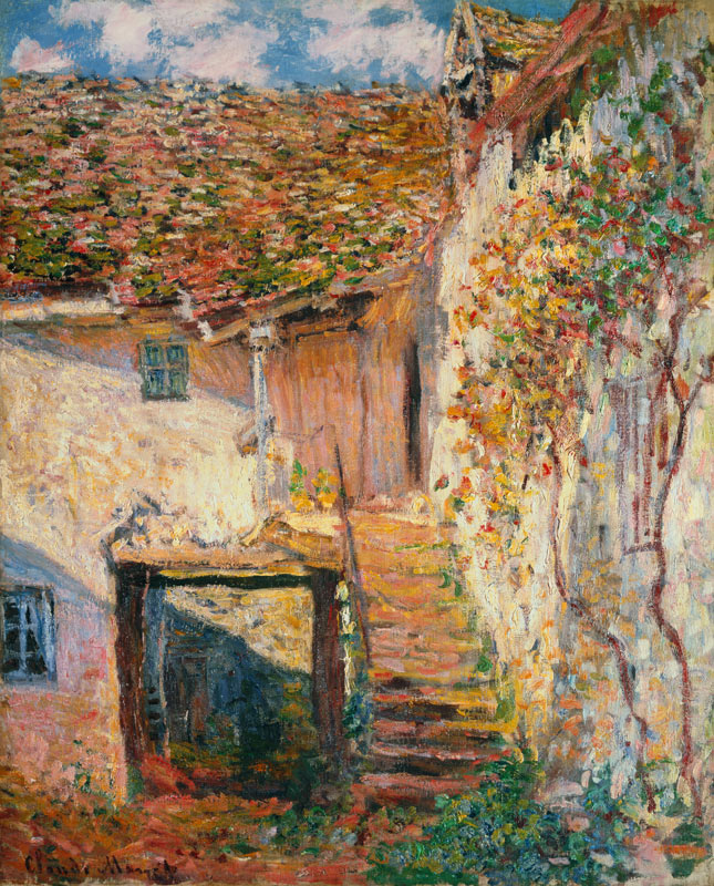 l'escalier à Claude Monet