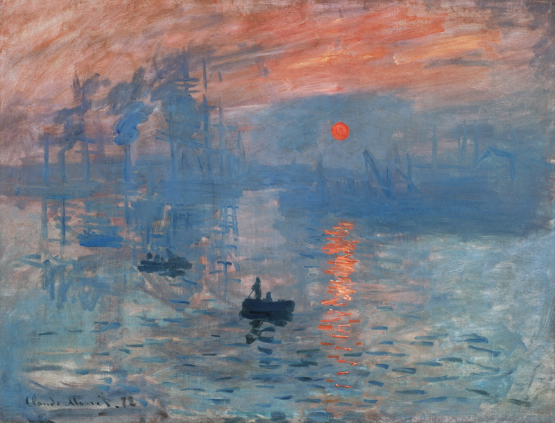 Impression, soleil levant à Claude Monet