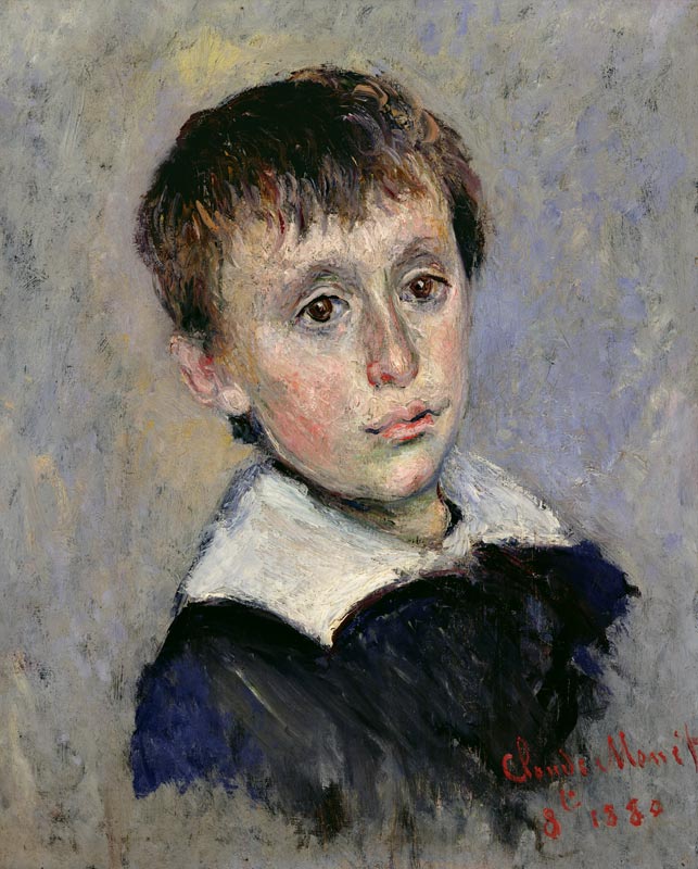Jean Monet (1867-1914) - Claude Monet en reproduction imprimée ou copie  peinte à l\'huile sur toile