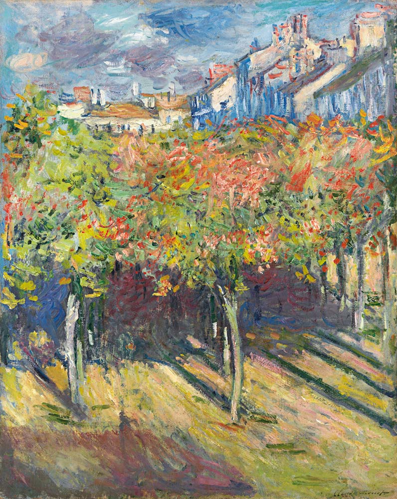 Les Tilleuls à Poissy à Claude Monet