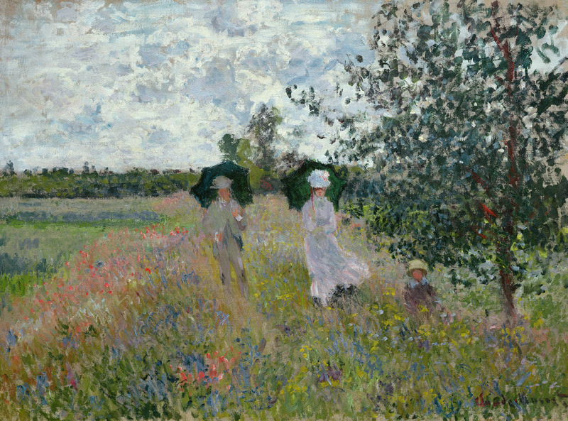 Promenade près d'Argenteuil à Claude Monet