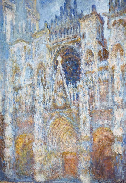 La cathédrale de Rouen. Le portail et la tour Saint-Romain, effet du matin à Claude Monet