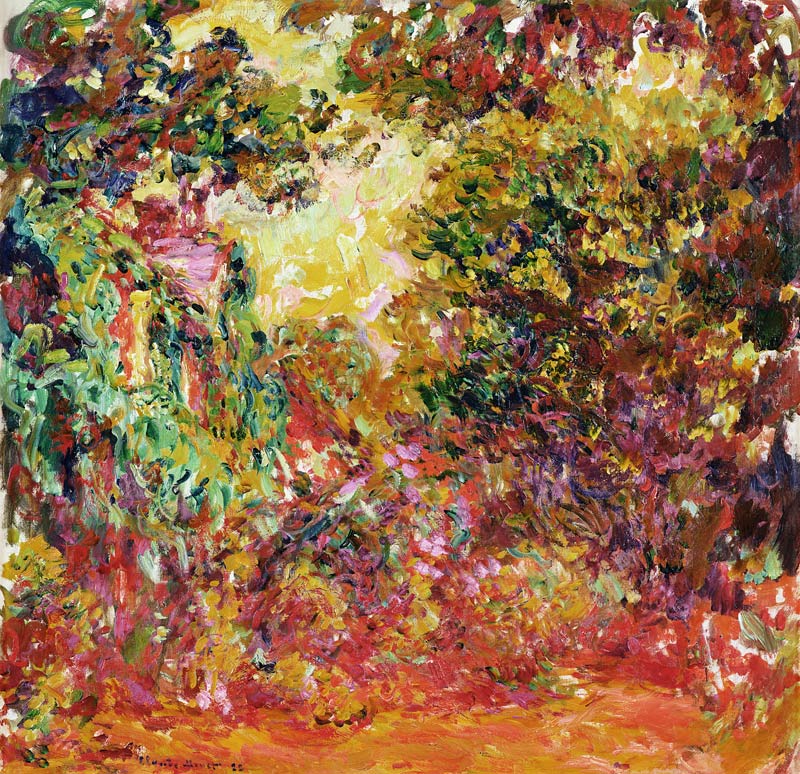 The Artist's House from the Rose Garden à Claude Monet