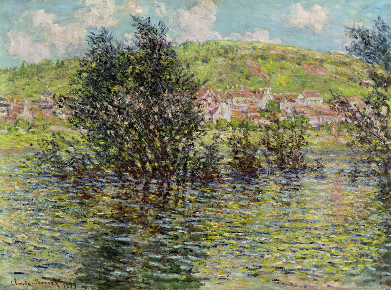 Vetheuil, View from Lavacourt à Claude Monet