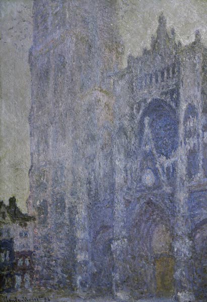 La cathédrale de Rouen. Le portail et la tour Saint-Romain, effet du matin' à Claude Monet
