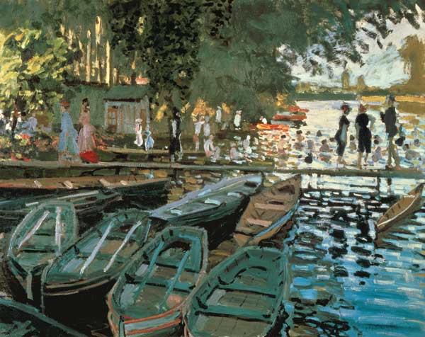 Bathers at La Grenouillere à Claude Monet