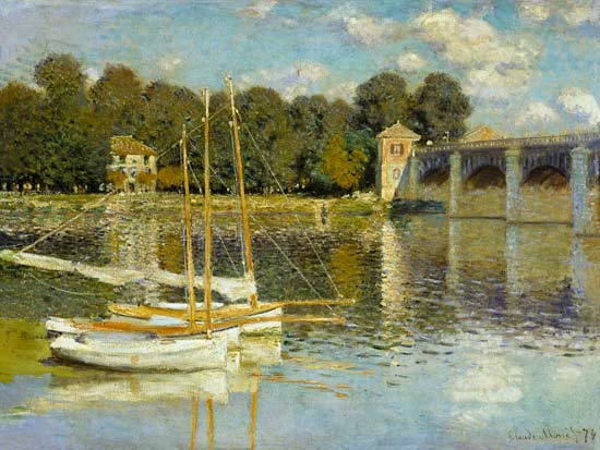 Pont à Argenteuil à Claude Monet