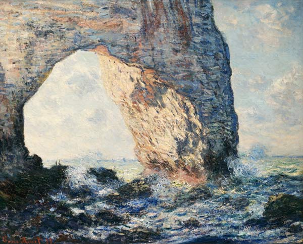 Falaises d'Etretat à Claude Monet