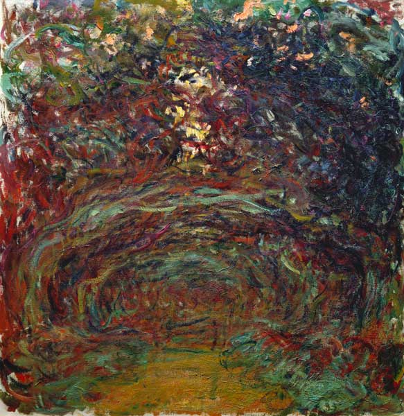 l'allée des roses à Giverny. à Claude Monet