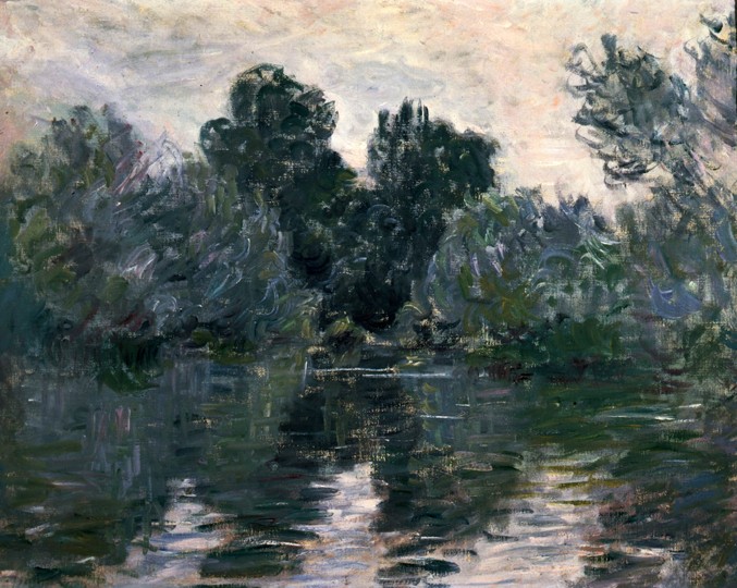 The Seine near Vetheuil à Claude Monet