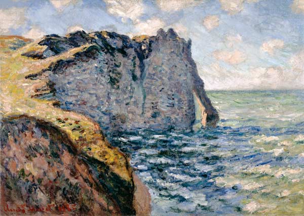 The Cliff of Aval, Etrétat à Claude Monet