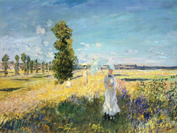 La marche (Argenteuil) à Claude Monet