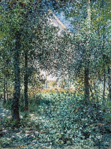 broussailles dans le jardin d'Argenteuil à Claude Monet