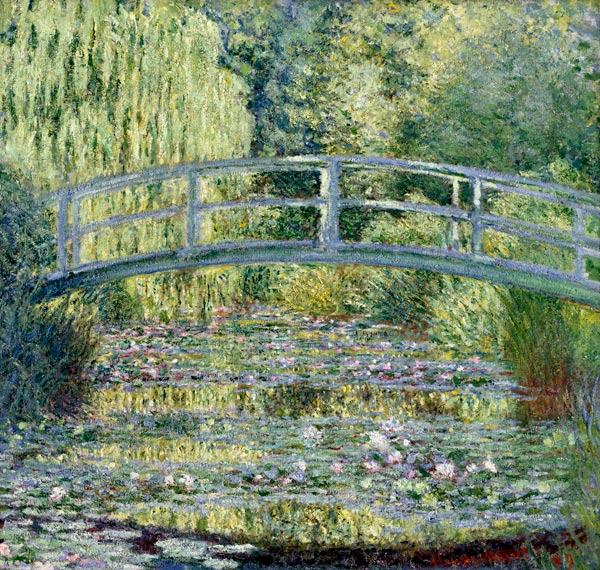 Le bassin aux nympheas - harmonie verte à Claude Monet