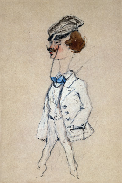 Jeune homme avec monocle à Claude Monet