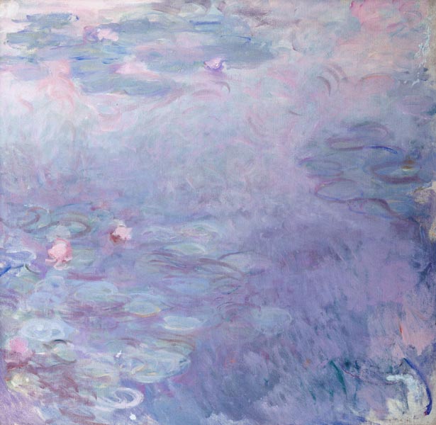 Nénuphars aux couleurs pâles  à Claude Monet