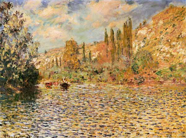 The Seine at Vetheuil à Claude Monet