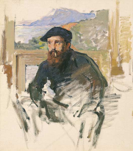 Self Portrait in his Atelier à Claude Monet