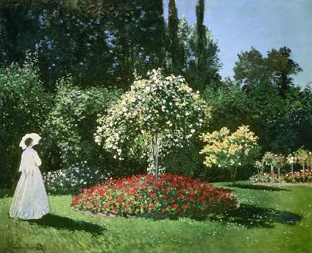 Dame dans le jardin 1867