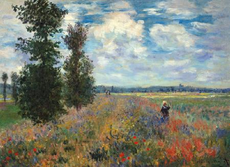 le champ de coquelicots - Claude Monet