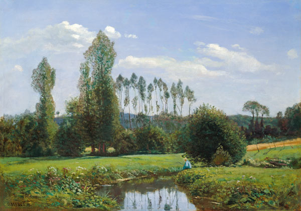 Vue à Rouelles à Claude Monet