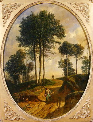 The Poacher (oil on canvas) à Constant-Emile Troyon