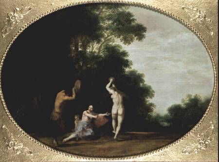 Nymphs and Satyr à Cornelis Poelenburgh