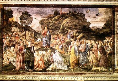 The Sermon on the Mount, from the Sistine Chapel à Cosimo Rosselli