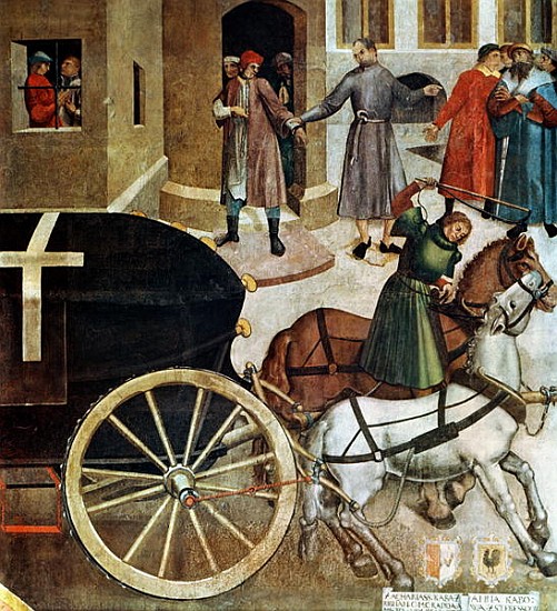The Hearse, detail from the Life of St. Wenceslas in the Chapel à École tchèque