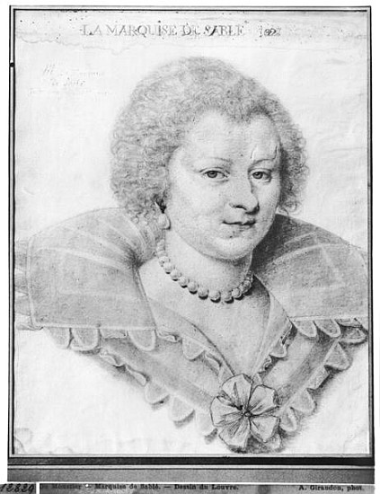 Portrait of Magdeleine de Souvre (1599-1678) Marquise de Sable à Daniel Dumonstier ou Dumoustier
