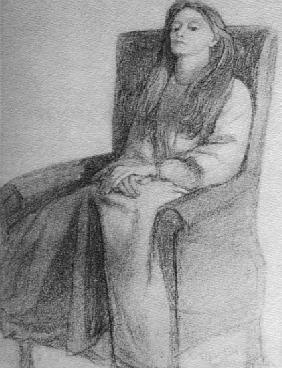 Elizabeth Siddal, c.1853 à Dante Gabriel Rossetti