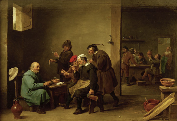 D.Teniers d.J., Gaststube mit Rauchern à David Teniers