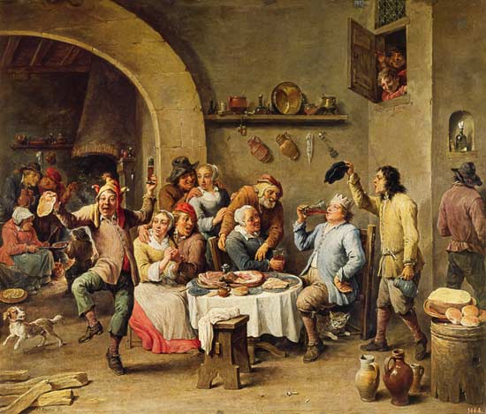 The King Drinks à David Teniers