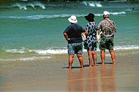 Ready for action at Bondi Beach