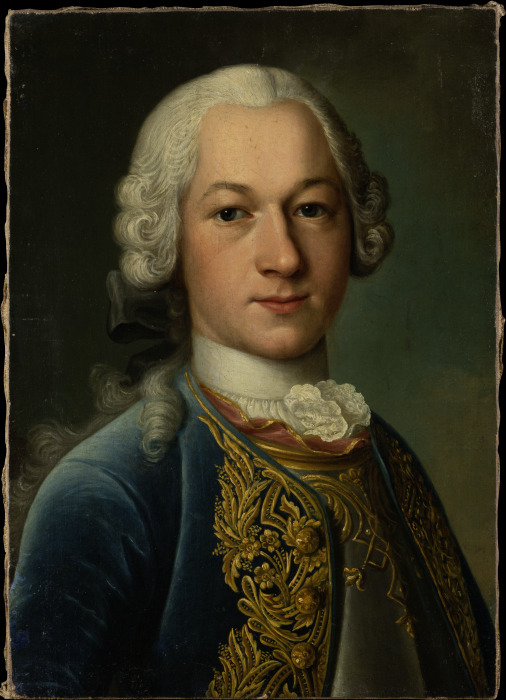 Portreit of Hieronymus Georg von Holzhausen (1726-1755) à Maître allemand (de Hesse ?) vers 1750