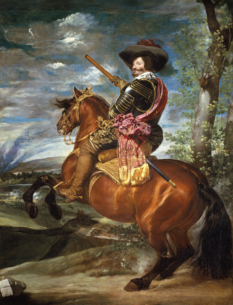 Gaspar de Guzman, duc Olivares au cheval à Diego Rodriguez de Silva y Velásquez