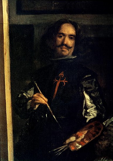 Las Meninas or The Family of Philip IV, detail of the artist at his easel, c.1656 (see 405) à Diego Rodriguez de Silva y Velásquez