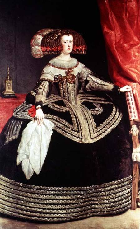 Queen Maria Anna of Spain (1635-96), wife of King Philip IV of Spain (1605-65) à Diego Rodriguez de Silva y Velásquez