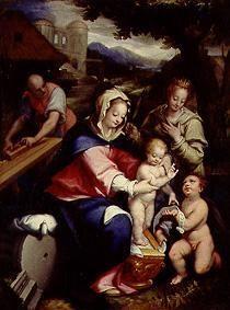 la Sainte Famille avec Catherine et Jean.