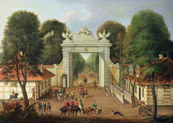 Sentry at the Jaegertor, Potsdam, c.1735 à Dismar Degen