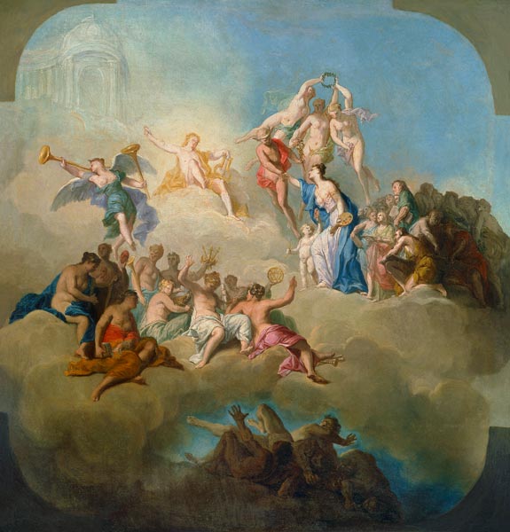 The Triumph of the Arts à Domenico Corvi